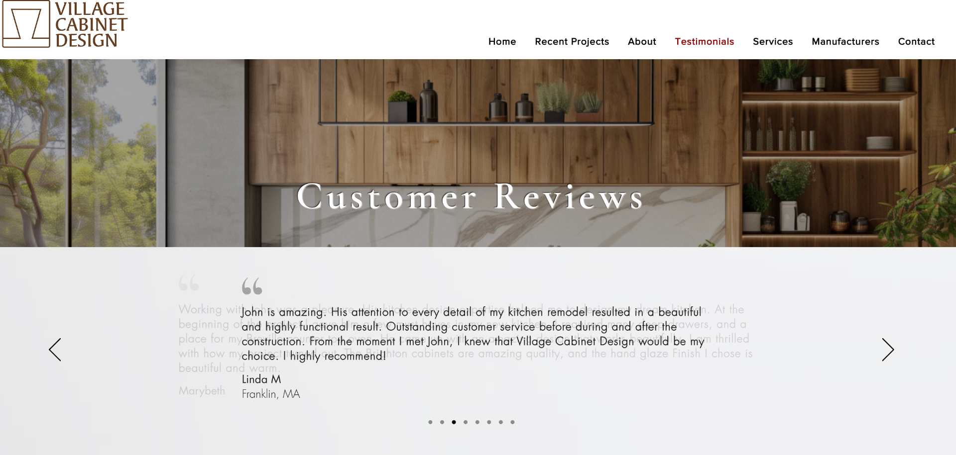 Village Cabinet Design — Customer Reviews